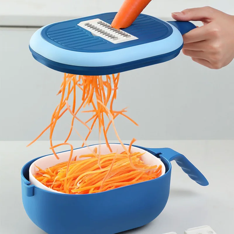 multifunctional chopper vegetable cutter fruit slicer grater shredders drain basket slicers gadgets kitchen accessories free global shipping