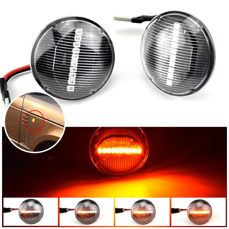 

Car LED Dynamic Side Marker Signal Lamp Light Turn Lamp for Land Rover Range Rover L322 2002-2012