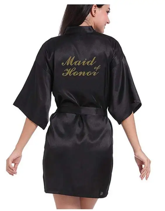 Пикантный женский короткий халат кимоно для невесты свадьбы вечеринки