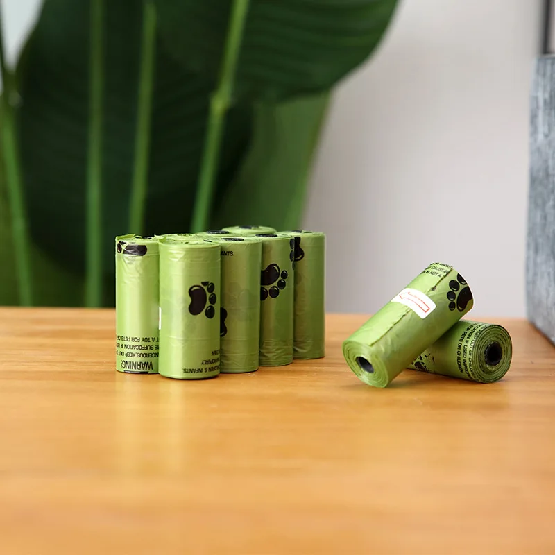 

Thicken Biodegradable Dog Poop Bags Environment Friendly Cat Dog Waste Bag Eco-Friendly Doggie Outdoor Home Clean Pet Supplies