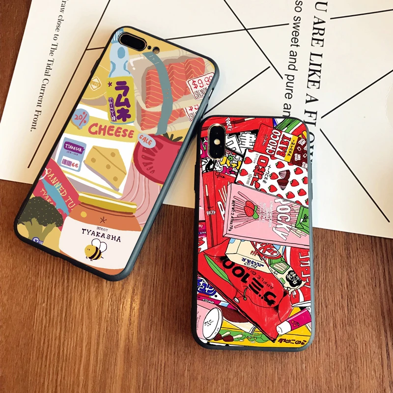 Yinuoda Kawaii Чехол для мобильного телефона с японской клубничкой молоком напитком Apple