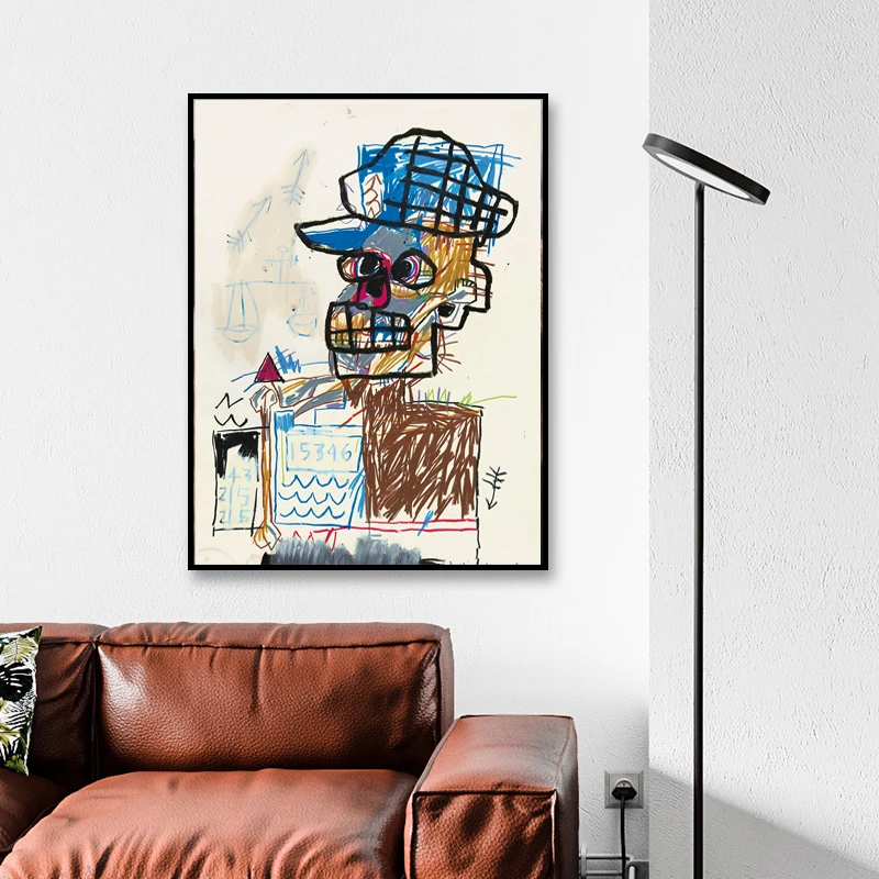 

New Book By Jean Michel Wall Art Canvas Poster and Print Canvas Painting Oil Decorative Picture Living Room Home Decor Artwork