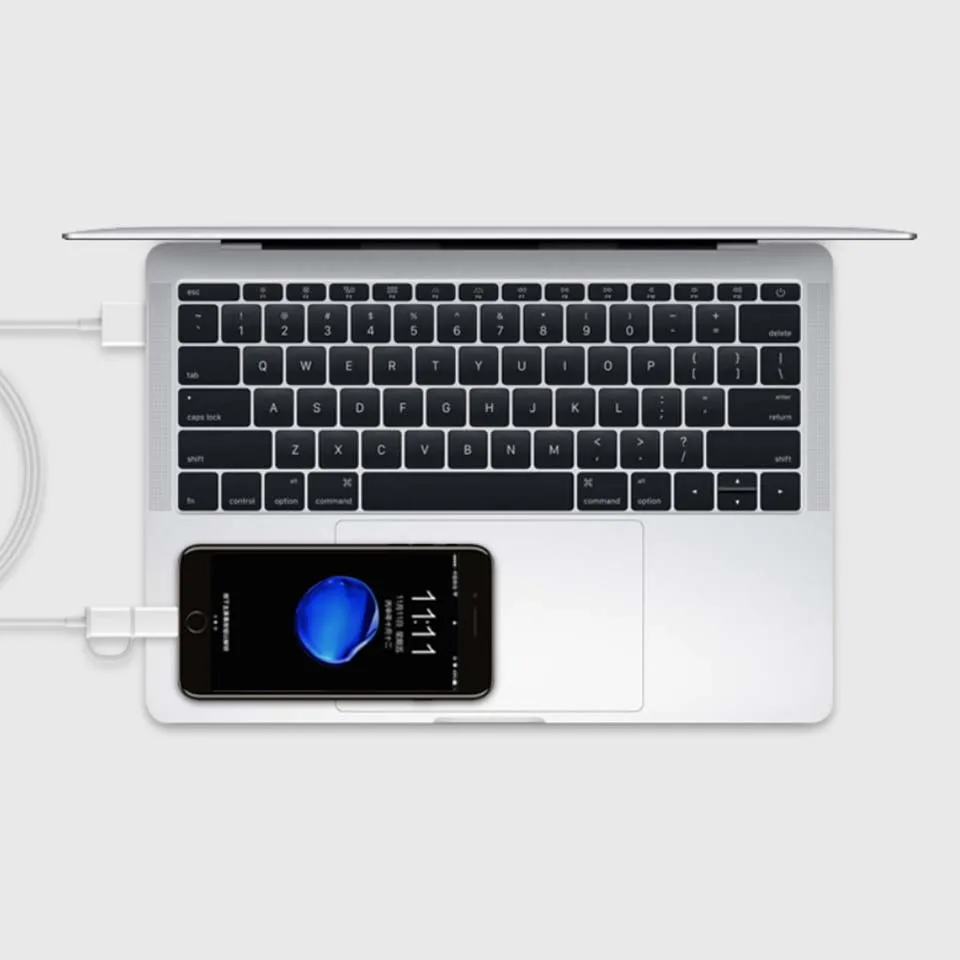 ZMI al801 cable for iPhone Android lightning-micro C MFI 2 in1 100 cm microUSB with adapter lightning shipping from Russia | Мобильные