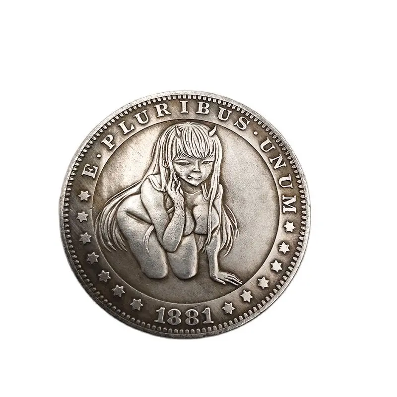 Коллекция юбилейных монет American Morgan Wanderer 1881 мы верим демон женское украшение для