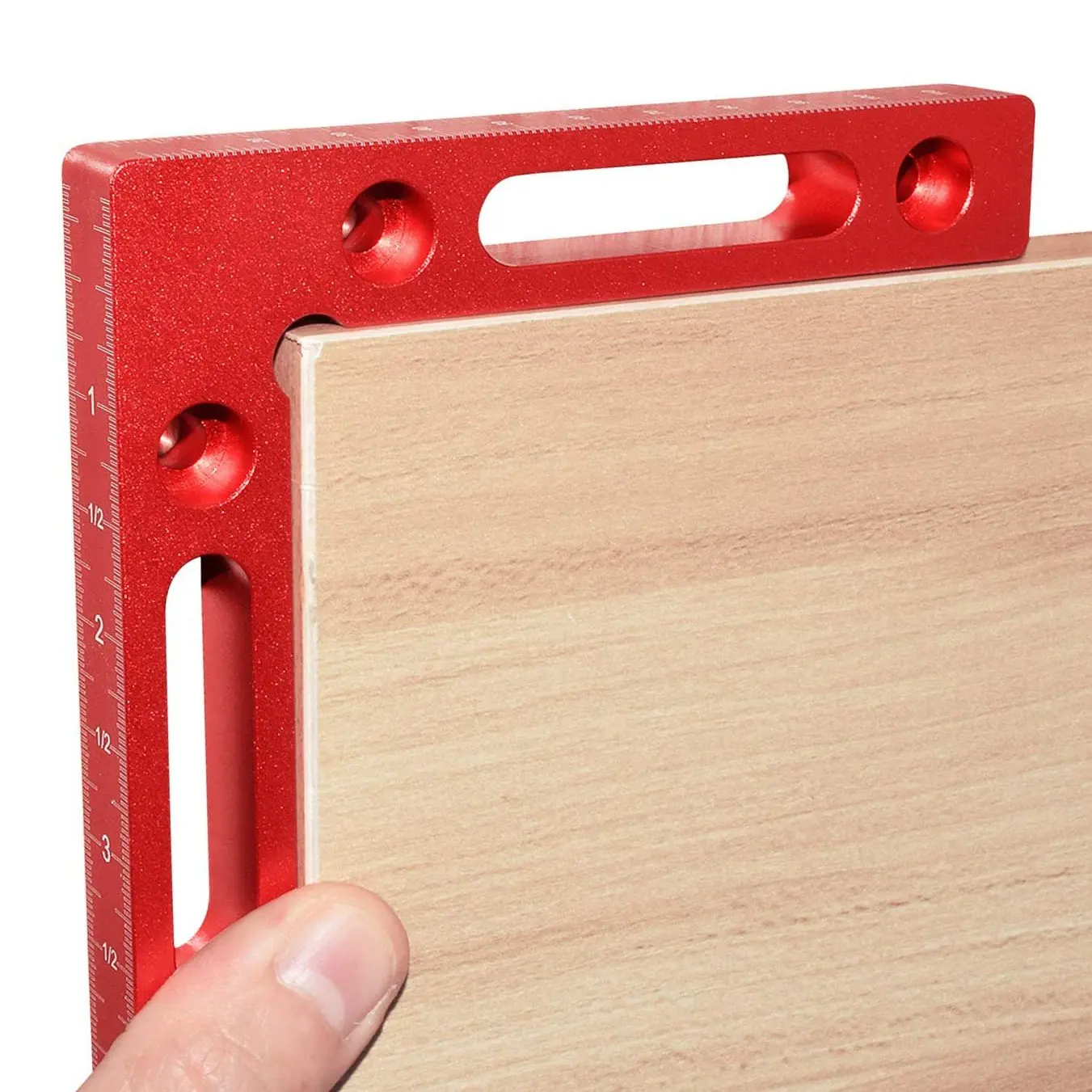 

4 Pcs Aluminium Alloy 90 Degree Positioning Squares Right Angle Clamps Woodworking Carpenter Tool Corner Clamping Square