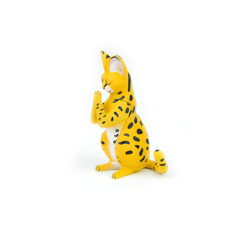 C serval Японский капсула игрушка забавные животные вырезать Косплей shiba «Лисья Секретная служба»(Inu японский миткаль Кот выдра пингвина белого кита гассе для молитвы Gashapon фигурка - Цвет: C serval