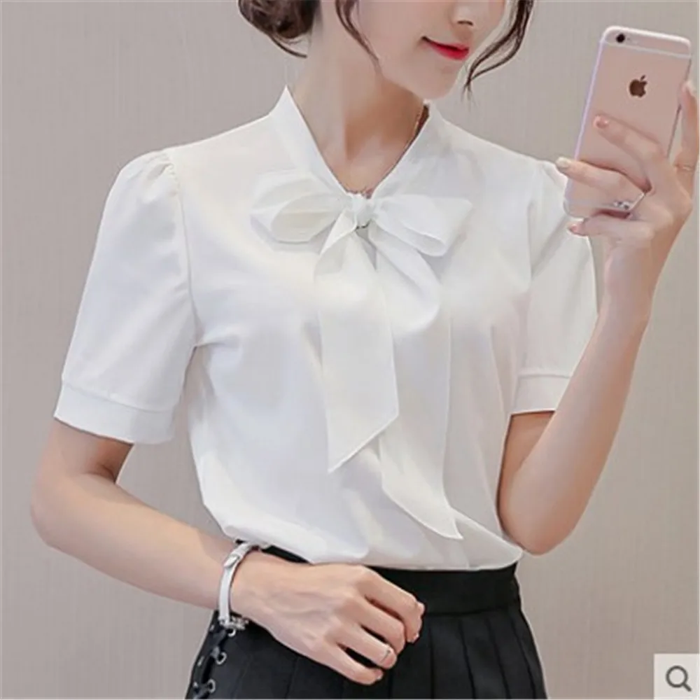 Женская одежда весна лето 2019 новый топ приталенная однотонная Базовая рубашка