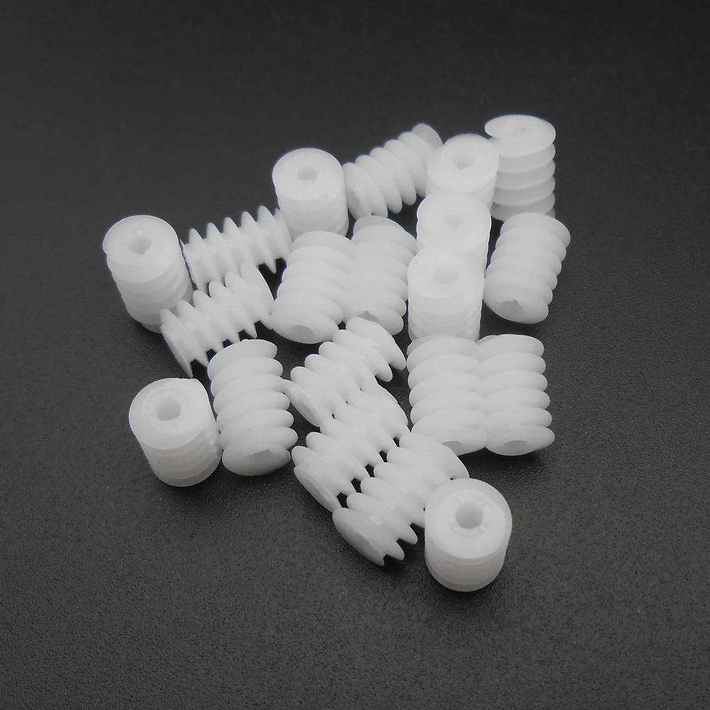 

50 шт. 6 мм/7 мм/8 мм/9 мм/10 мм варианты длины 0,5 м пластиковая червячная редукторная шестерня 0,5 модуль 6 мм диаметр 2 мм диафрагма 1,95 мм плотно 2A