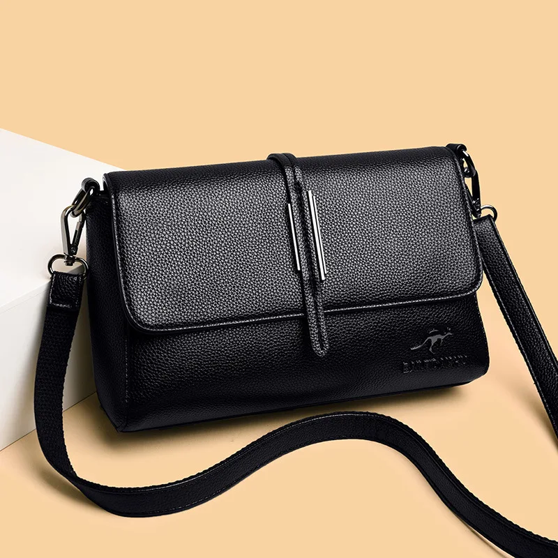 

Senior high bag handbags 2021 new ladies shoulder bag large capacity soft leather middle-aged mother messenger small bag