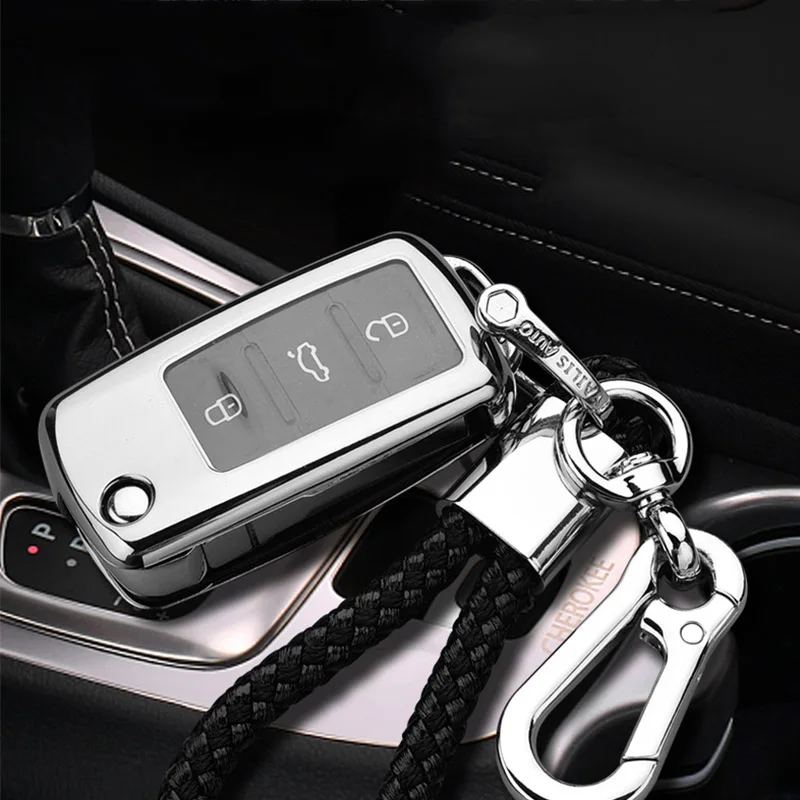 TPU Key case for car VW Golf Bora Jetta POLO GOLF Passat Skoda octevia A5 Fabia seat Leon accessorie interior new | Автомобили и