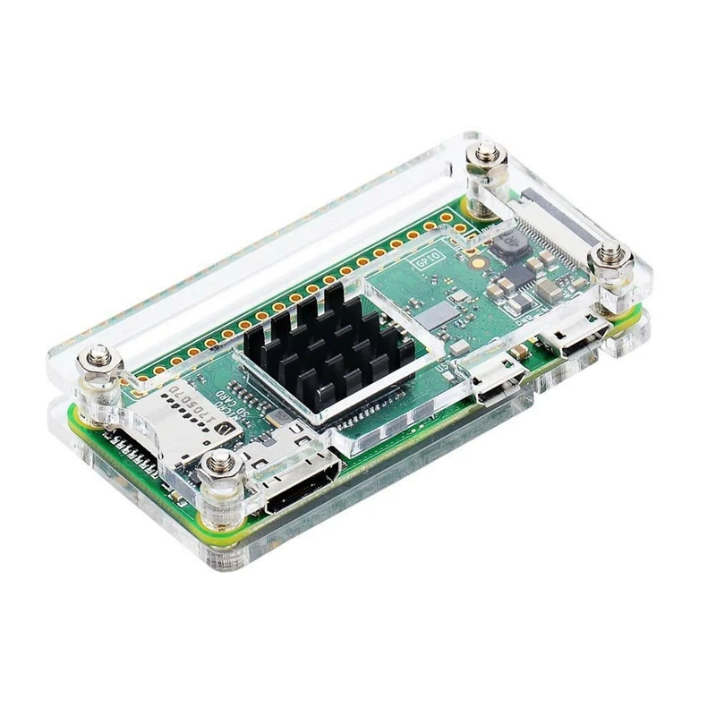 Акриловый чехол 4 в 1 для Raspberry Pi Zero W и с теплоотводом | Компьютеры офис
