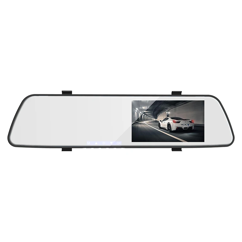 1080P Автомобильная камера заднего вида зеркальный видеорегистратор черный ящик с