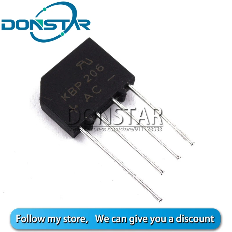 10 шт./лот KBP206 KBP210 KBP307 KBP310 KBP410 2A 3A 4A 1000V 600V 700V Выпрямительный Мост диод Новый и
