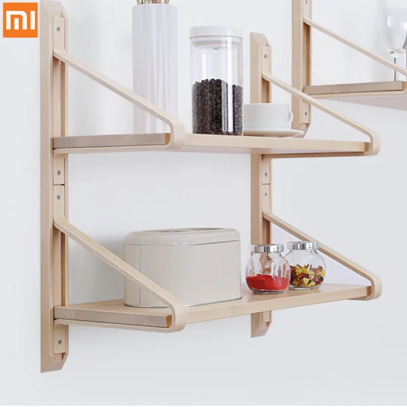 Xiaomi Mijia Huoxu деревянная рамка для хранения полка висячая стойка портативный DIY
