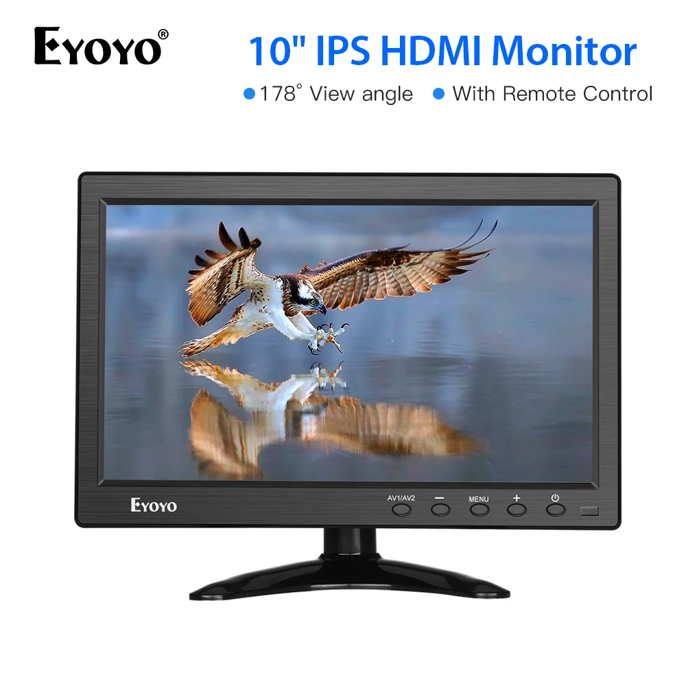 Eyoyo 10, 1  IPS CCTV        HD -  1024x600 /HD VGA BNC AV