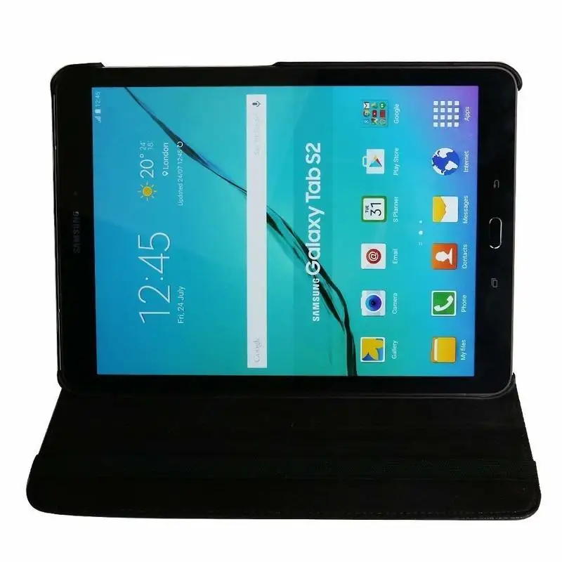 Чехол книжка из искусственной кожи для Samsung Galaxy Tab S2 8 0 дюйма с вращающейся на 360