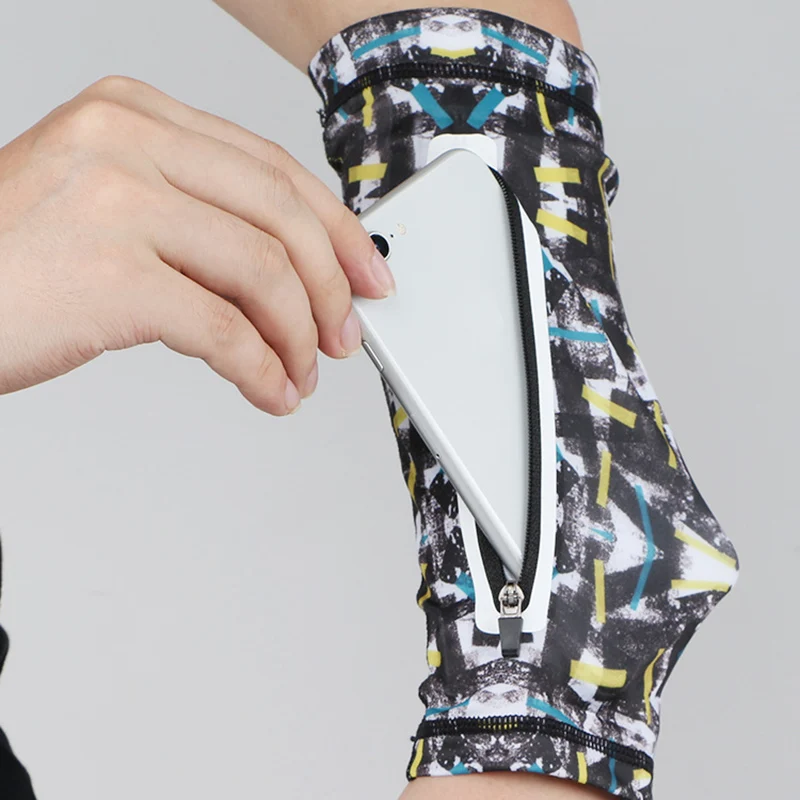 Новинка спортивный рукав держатель для телефона на молнии фитнеса и бега