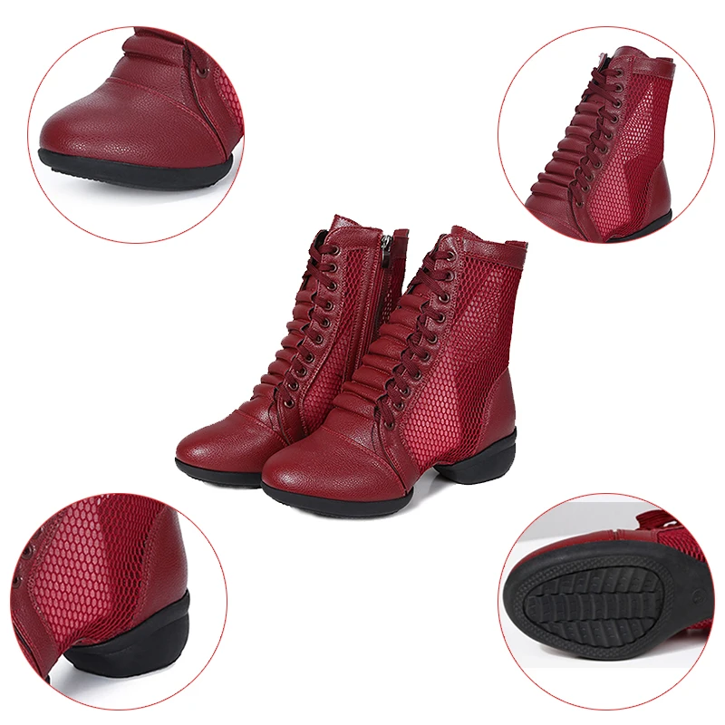 Женские высокие кроссовки для бальных танцев хиппозиус Современные Квадратные