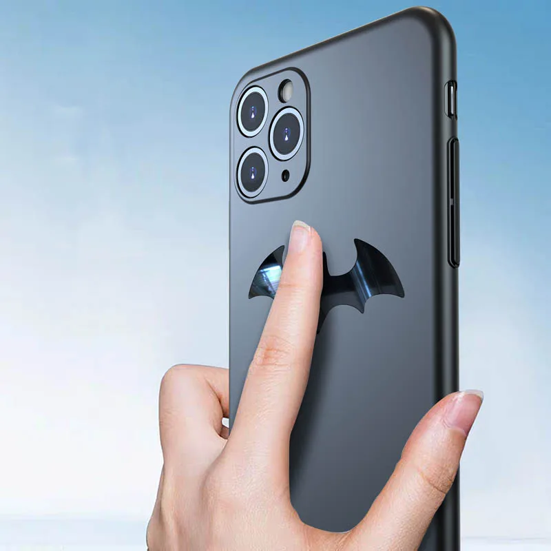 Ультра тонкий металлический жесткий чехол летучая мышь для iPhone 12 11 Pro Max XR XS X SE 6 6S 7