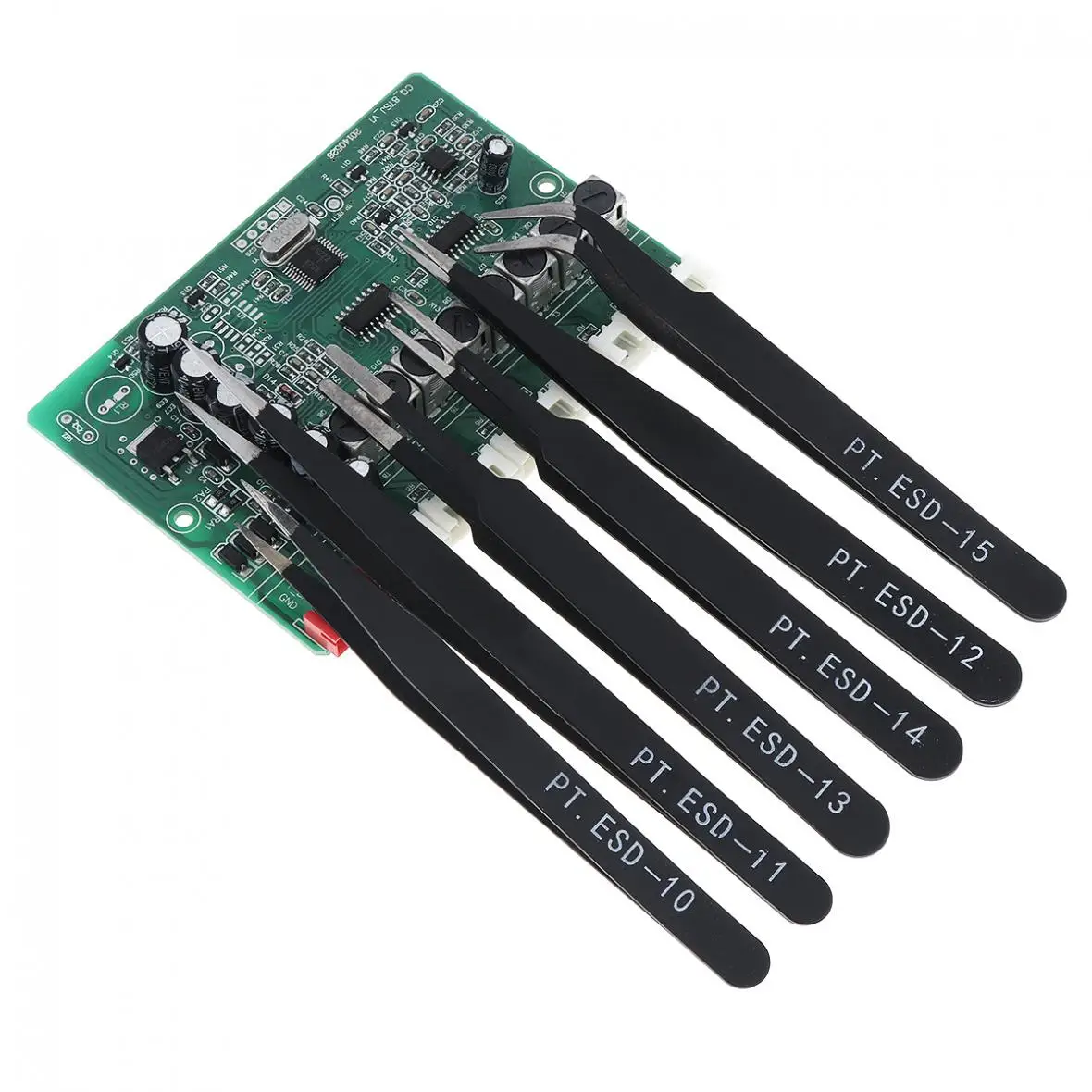 Набор электронных пинцетов из нержавеющей стали 6 шт./компл. 1 0 мм антистатический