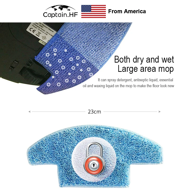 

US Captain S360 Robot Vacuum Cleaner, Intelligent Cleaning with Superpower Suction, Laser Navigating, Up to 120 Min Hard Floor