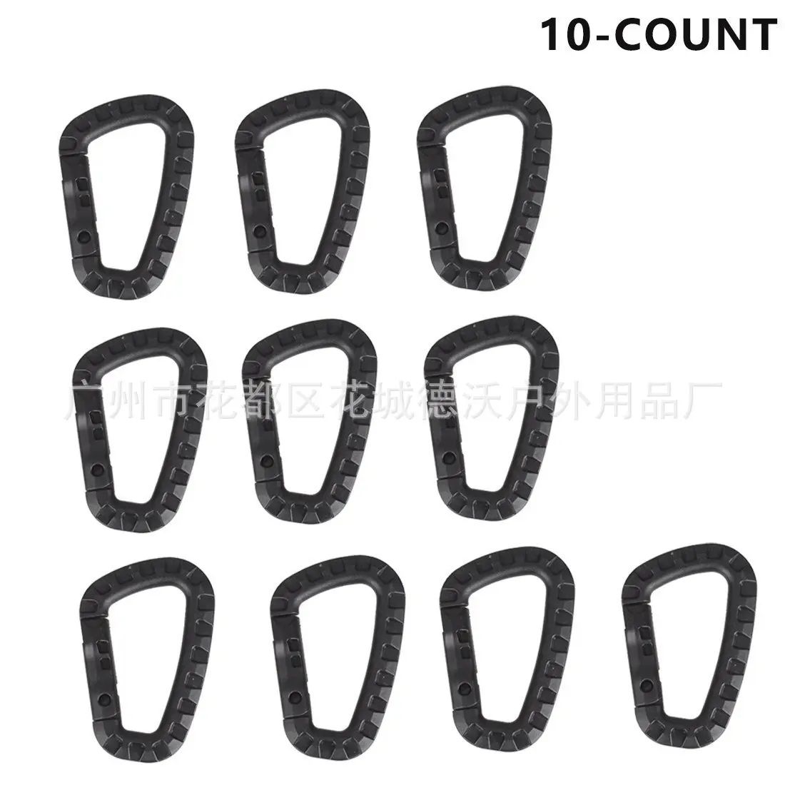 

10pcs ITW Tactical Outdoor Mountaineering Buckle Light Medium Plastic Steel Quick Fastener Hunting Sports Bag Buckle Key D-ring