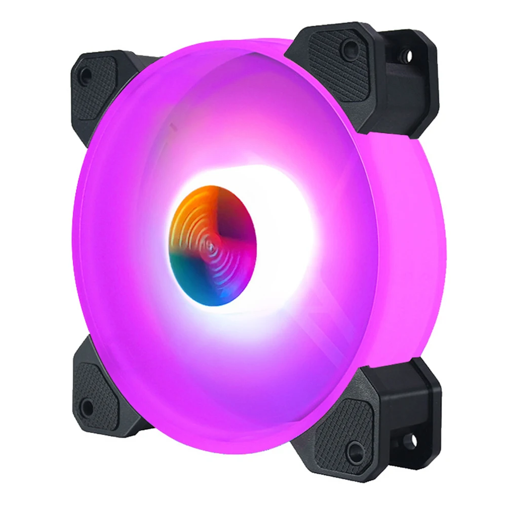 COOLMOON Chassis RGB Cooling Fan Quiet Radiator 120mm Gorgeous Lighting Heatsink for Office Computer Supplies | Компьютеры и офис