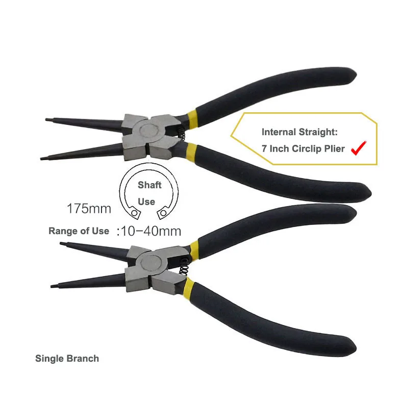 Стопорное кольцо плоскогубцы стопорное с пружиной внутренних и внешних
