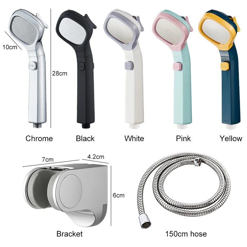 Насадка для душа MOLI многоцветная с 4 режимами подачи воды | Строительство и ремонт