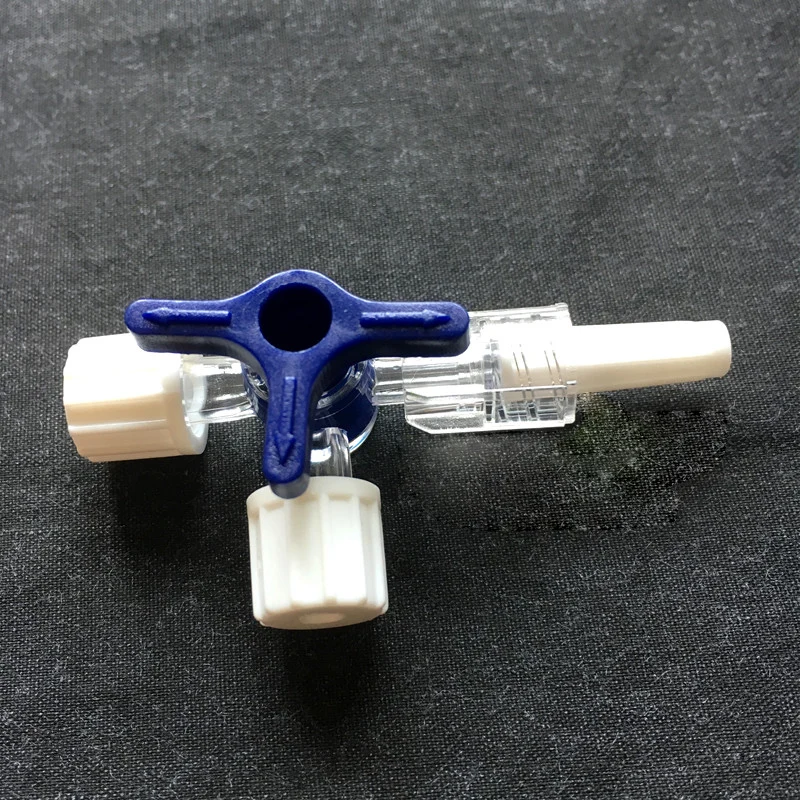 Трёхсторонний стопорный кран ThrPlastic для клинических клинок переходник с