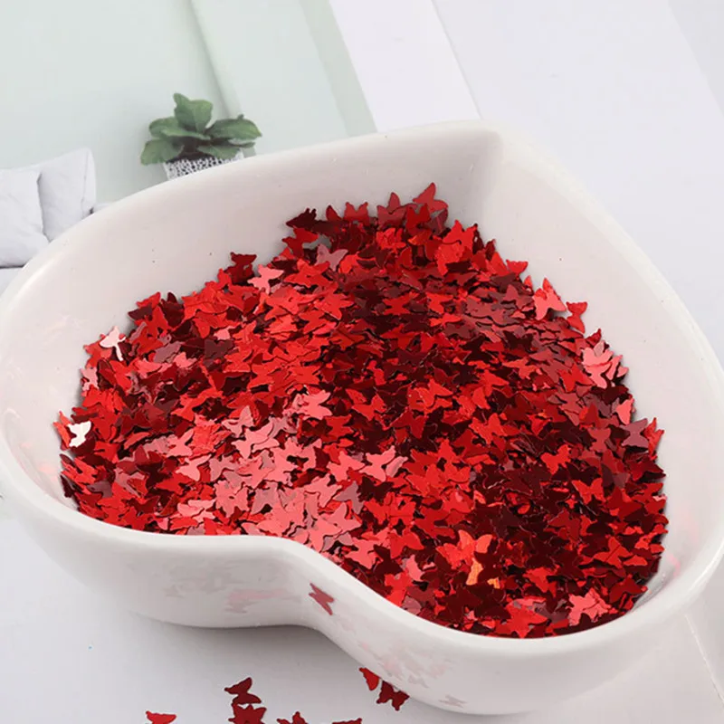 10g/Bag 3mm Laser Butterfly Sequins PVC Nails Paillettes DIY 3D Nail Art Handmade Wedding Sewing Craft Lentejuelas Accessories | Дом и сад