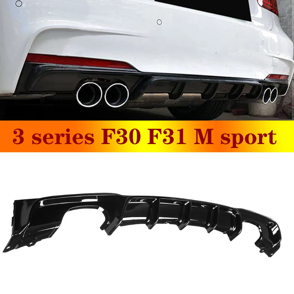 F30 F31 MP диффузор бампер для 3 серии 320i 328i M sport ABS глянцевый матовый черный задний