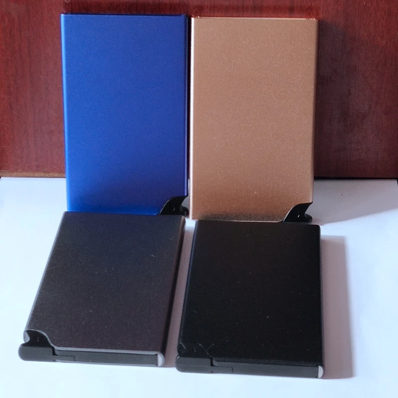 Лидер продаж 2020 алюминиевый держатель для Карт RFID с блокировкой тонкий