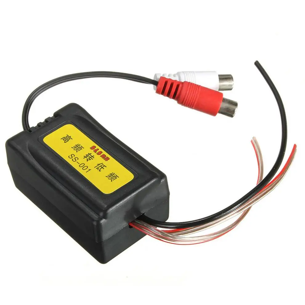 Высококачественный автомобильный преобразователь RCA для динамика адаптер 2