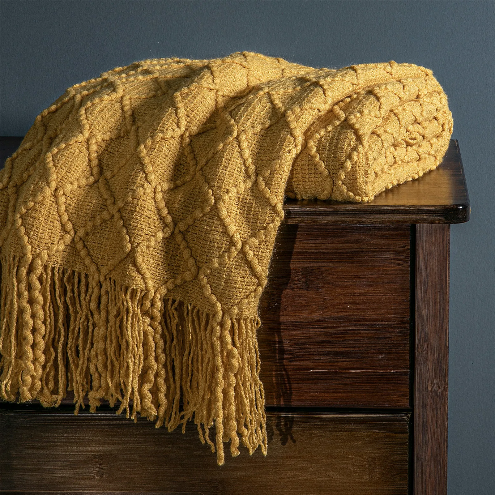 

Knitted Blanket Throw On Sofa Bed Cover Bedspread Super Soft Stroller Wrap Infant Swaddle Kids Blanket