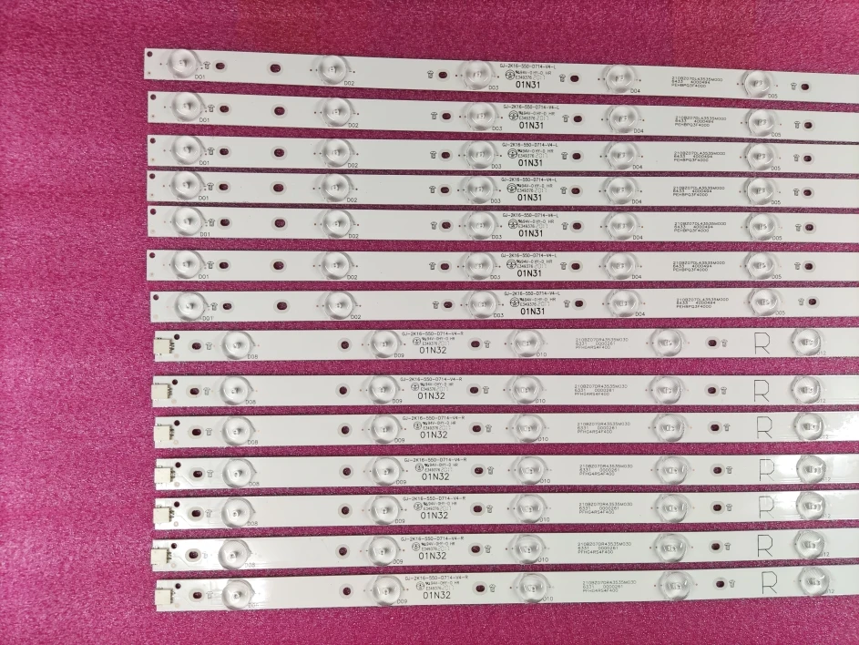 Светодиодный подсветка полосы 14 лампы для Philips 55 &quotТВ 55PFF5701/T3 LB55072 55PUS6501/12 TPT550U2 EQLSH