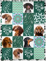 green lovely dachshund blanket dog blanket dachshund fleece throw kids super blanket sherpa dog for couch sofa bed gifts