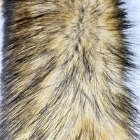 faux fur 2200 grams of three color wolf dog fur fashion fur collar toys crafts plush fabric