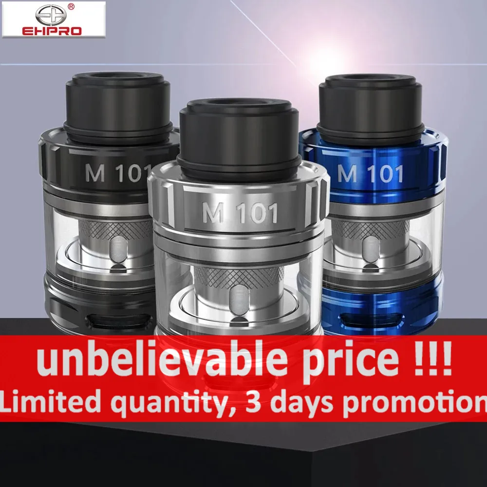 Ehpro M101 MTL атомайзер 2 мл 3 емкость 510 нить электронная сигарета 0.3ohm сетка катушка