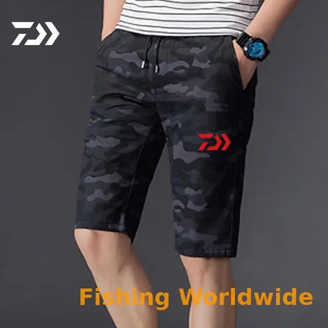 DAIWA брюки Летняя одежда для рыбалки Спортивная дышащая одежда для рыбалки мужские износостойкие дышащие рыболовные шорты
