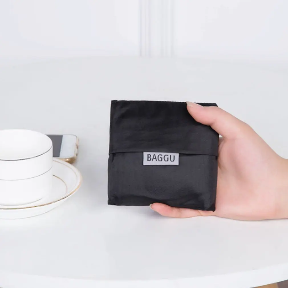 Большая складная сумка тоут для покупок многоразовая нейлоновая модная женщин и