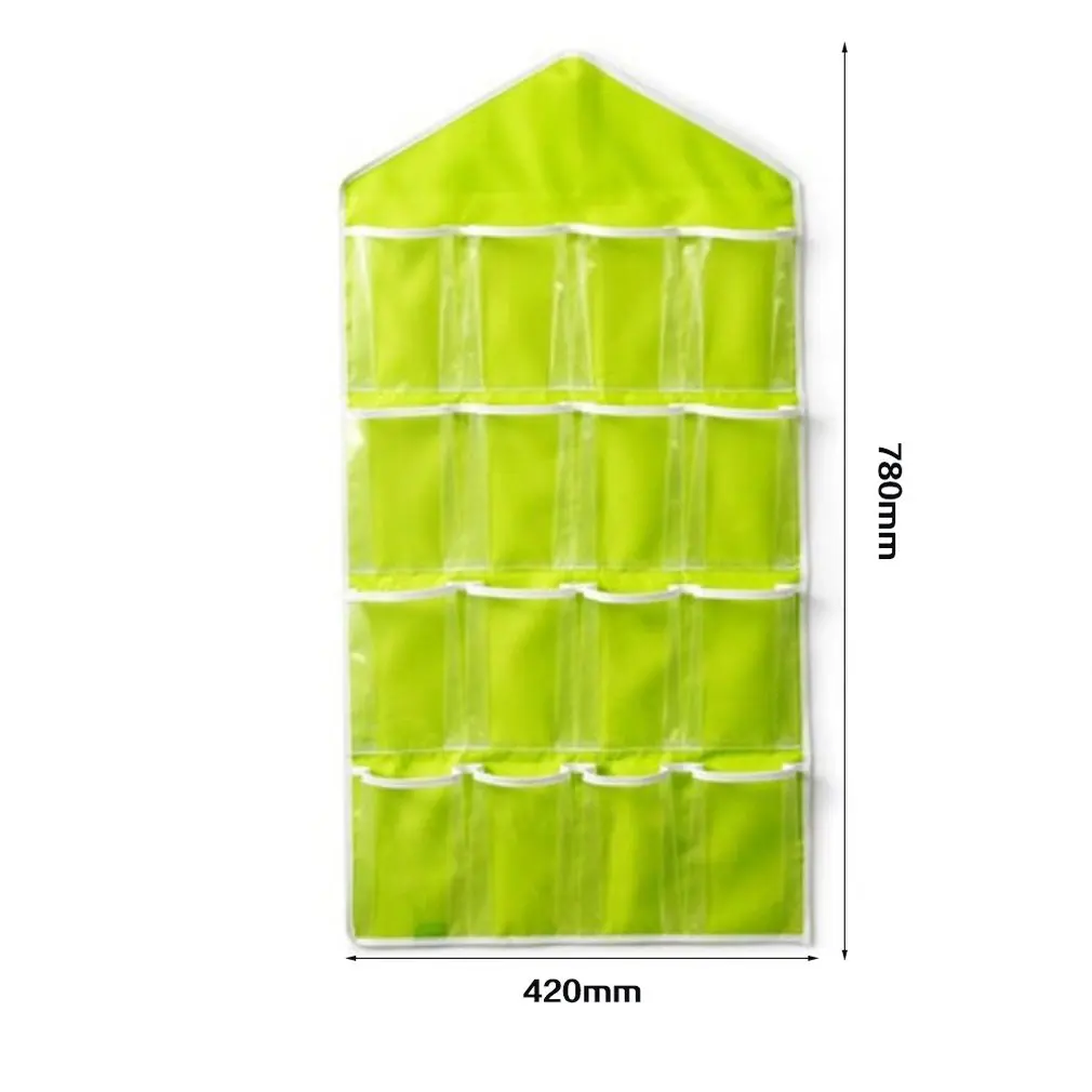 

Portable 16 Grid Foldable Wardrobe Wall Door Back Hanging Bag Underwear Sock Hanging Shoe Storage Organizer Sundries Bag