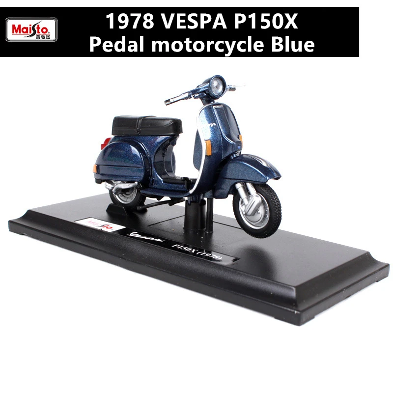 1978 Maisto 1:18 12 стилей Piaggio скутер сплав модель Vespa Мотоцикл Vespa модель Римский праздник коллекционные подарки - Цвет: 1978