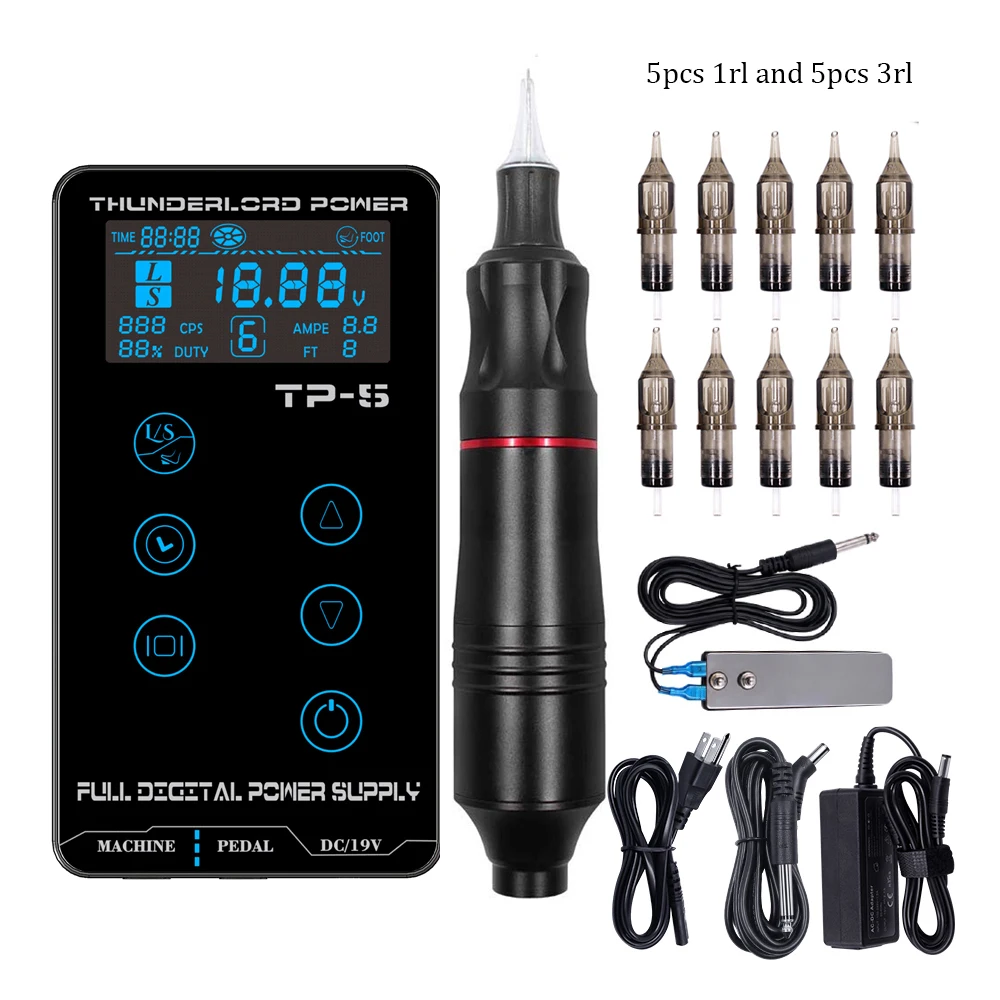 Ручка для нанесения тату машина комплект с картриджи татуировки Мощность пму