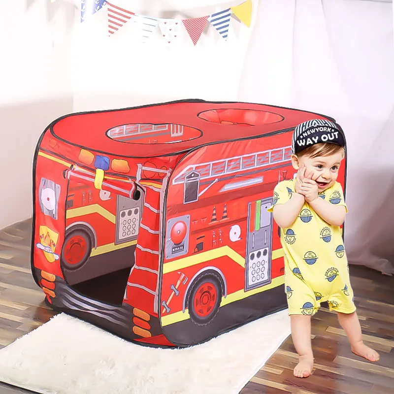 Палатки детские игрушечные для дома и улицы удобная палатка пожарная машина