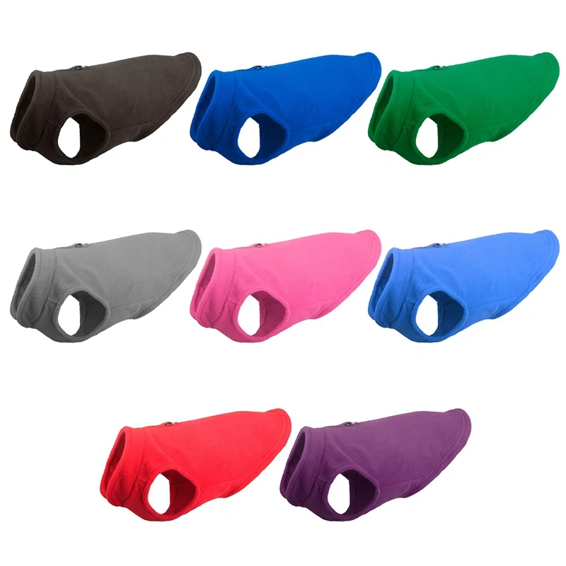 Зимняя флисовая Одежда для питомцев одежда щенков пальто французского бульдога