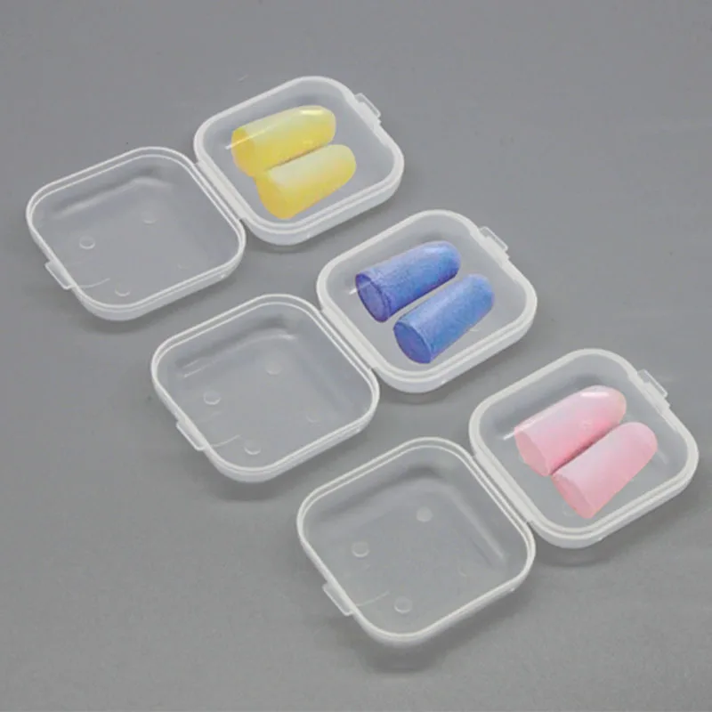 1 шт. мини портативные пластиковые прозрачные ящики для хранения квадратных