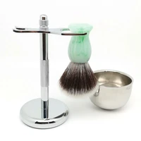 teyo synthetic shaving brush set include shaving bowl stand perfect for wet shave beard brush
