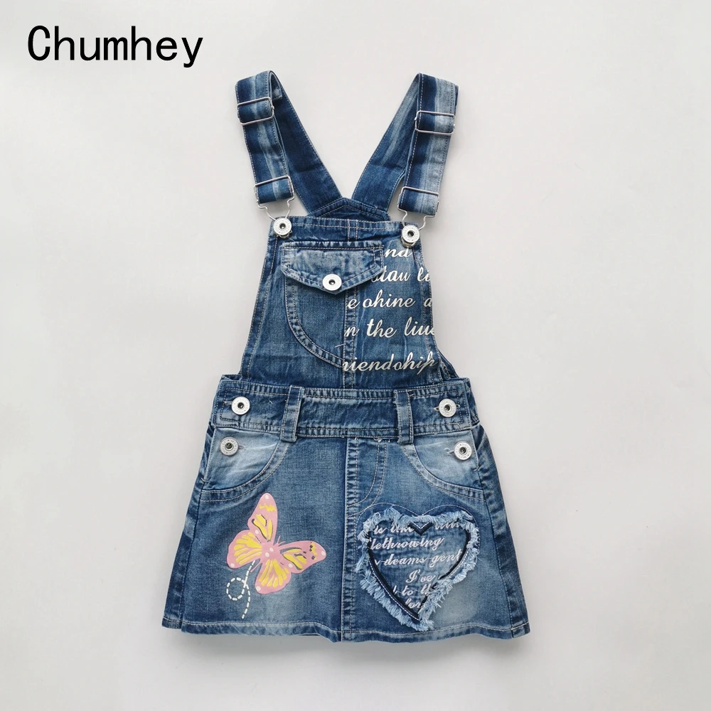 Chumhey/Одежда для маленьких девочек; летний сарафан; джинсовый комбинезон на лямках для малышей; одежда для малышей; Детские платья для девочек