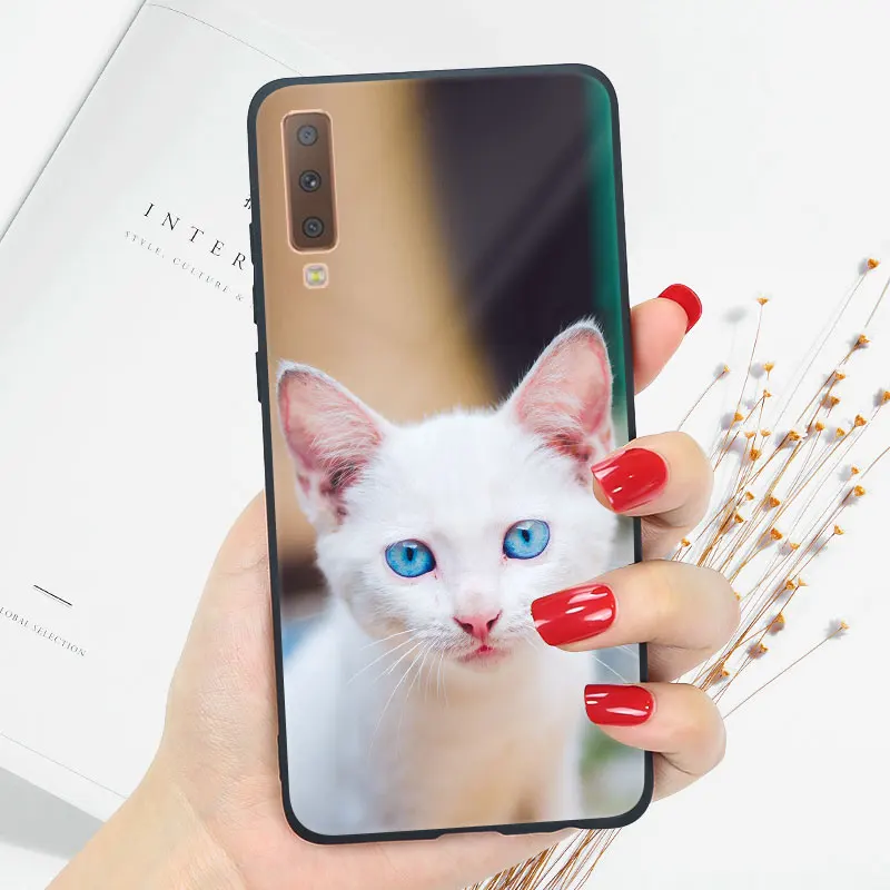 Мягкий ТПУ чехол для samsung A7 чехол силиконовый глянцевый яркий чехол для samsung Galaxy A5 A6 A8 Plus чехол - Цвет: OO11